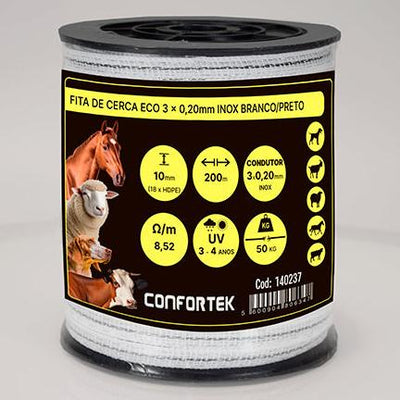 Cinta ECO 10mm 3 Condutores 0,20mm (de 200m) - PECFARM