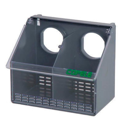 Comedero Perdizes - 2 huecos Transparente - PECFARM