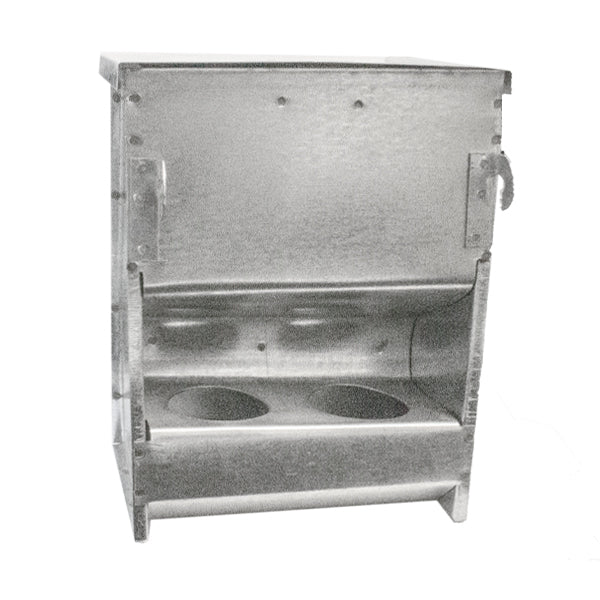 Comedero para Perdices 2 huecos con tapa - PECFARM