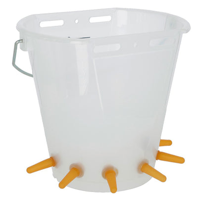 Cubo de leche Transparente 6 tetinas - 8lt Oveja