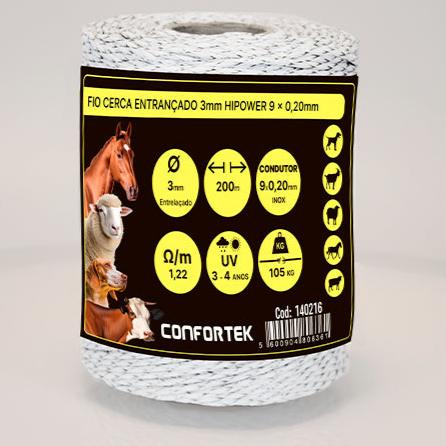 Hilo Hipower Reforzado 3mm 9 conductores (200m) - PECFARM