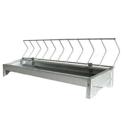 Comedero para pollitos con rejilla galvanizado - 40 cm