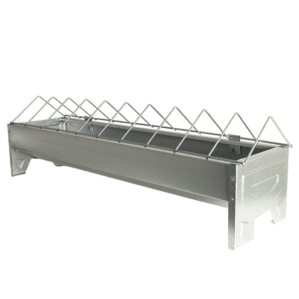 Comedero para pollitos con rejilla galvanizado - 50 cm - PECFARM