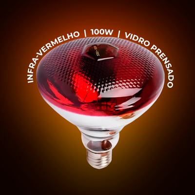 Lámpara Infrarroja CONFORTEK  100 W Cristal prensado